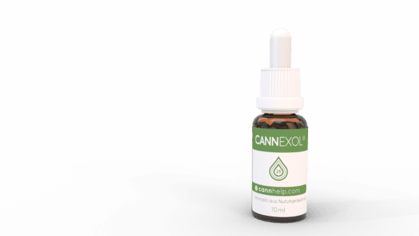 Cannexol Aromaöl aus Nutzhanfextrakt Behälter Frontansicht