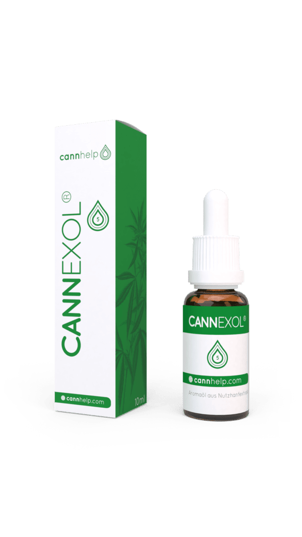 Cannexol Aromaöl aus Nutzhanfextrakt Behälter Frontansicht