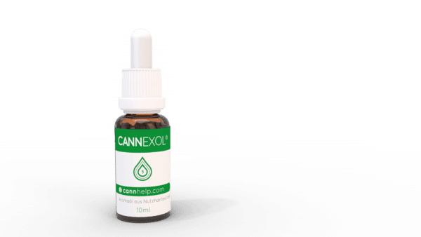 Cannexol Aromaöl aus Nutzhanfextrakt Behälter Frontansicht