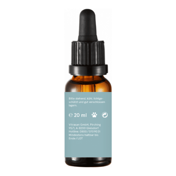 Cbd Vital Hanföl für Katzen Rückseite