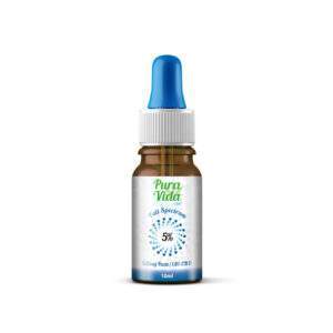 CBD Öl Pura Vida Hemp Oil Glas Frontseite