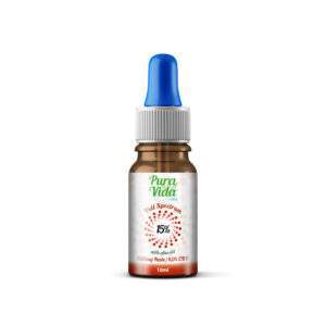 CBD Öl Pura Vida Olive Oil Glas Frontseite