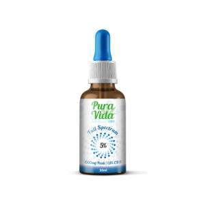 CBD Öl Pura Vida Hemp Oil Glas Frontseite